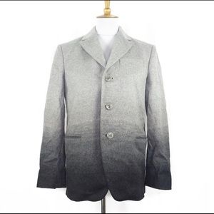 Red Valentino gray ombre blazer jacket, size 44